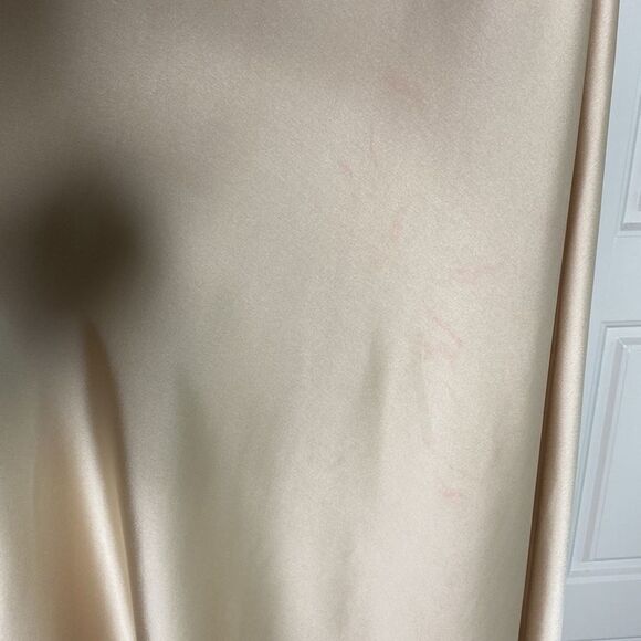 Show Me Your Mumu Champagne Luxè Satin Faith Maxi Dress M - Picture 15 of 16